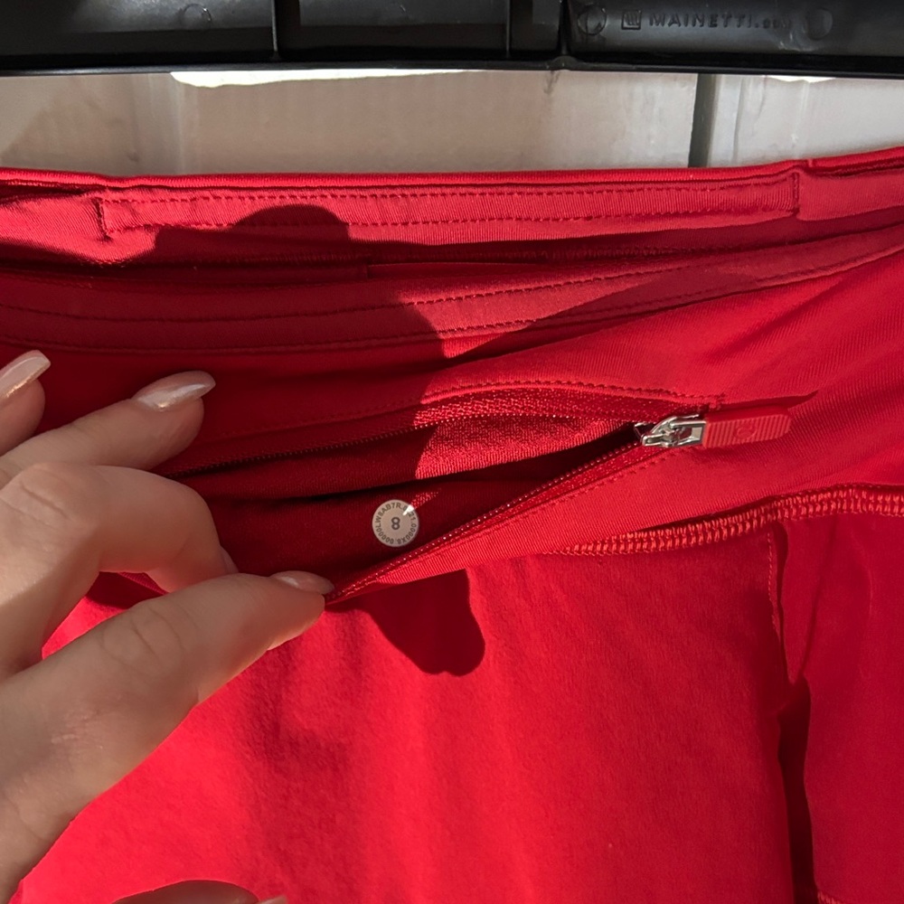 Lululemon Athletica Vibrant Red Mini Golf Skirt - Picture 9 of 10